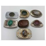 Collection of Seven Decorative Belt Buckles