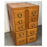Shaw-Walker 10-drawer card catalog Cabinet