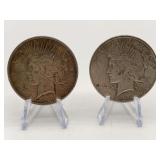 1923 & 1924-S Peace Silver Dollars