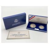 Silver 1993 Bill of Rights Commemorative Two-Coin Proof Set.