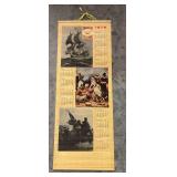 1976 Bicentennial Commemorative Bamboo Calendar