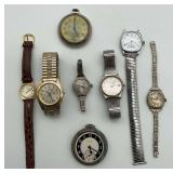 Mixed Lot of Assorted Wristwatches and Pocket Watches, Pulsar, Tissot
