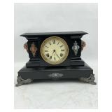 Ansonia Clock Co. Mantle Clock with Indian Head Detail