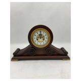 Waterbury Clock Co. Wood Tambour Mantel Clock