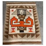 Woven Rug with Native American Inspired Design
