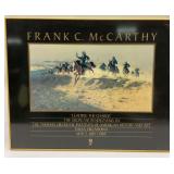Framed Frank C. McCarthy 'Leading the Charge' Print - 1984