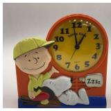 1974 Snoopy & Charlie Brown Talking Alarm Clock - Janex Corp.