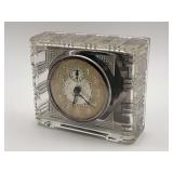 Gilbert Glass Cased Alarm Clock - Made in USA