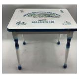 Vintage Children's Alphabet Table - Enameled Metal