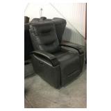 Leather Power Recline Swivel Rocker