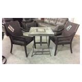 3 Pc Woven Outdoor Dining Set