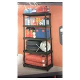Keter 36 x 18 5 shelf plastic storage unit Keter 36 x 18 5 shelf plastic storage unit