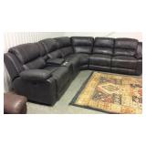 Pulaski 6 Pc Leather Power Recline Sectional Sofa