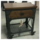 Bayside vintage style rolling kitchen cart