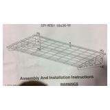 SafeRack 18 x 48 steel wall shelf