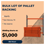 Bulk Lot of Pallet Racking