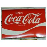 Lg. Coca Cola Metal Sign