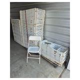 WHITE FOLDING CHAIRS