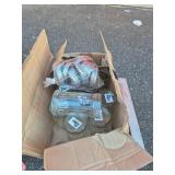 box of glqss sugar or toppings  container