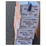 boxes of drink stirrers