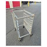 half sheet pan rack on wheels