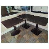 Wood tables 33' x 32' x 29' tall