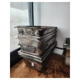 Full Size Stainless Steel Pans 6' Deep