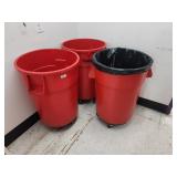 Trash Cans & Dolly