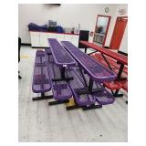 Purple Metal Benches