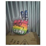 NEON PEACE SIGN PLUSH