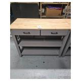Butcher block Island with drawers