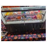 6' Display cabinet with contents