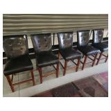 Faux leather stools