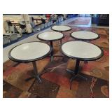 Outdoor round tables (32' x 29' tall)