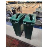 Slim Jim trash cans with lids
