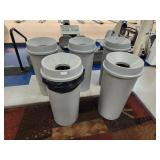 Trash cans with lids