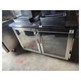 Turbo Air PUR-48-G-N 2 glass dr lowboy refrig s/c