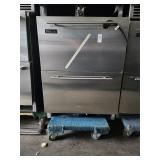 Perlick HA24FB-3-S 2 drawer freezer s/c