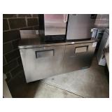 True TWT-60F-HC SS worktop 2dr freezer s/c