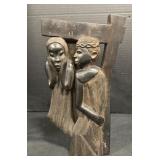 Hand Carved African Wall Art.