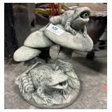 Cement Frog Water Feature.