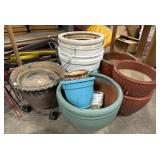 Art Deco Pottery Planters.