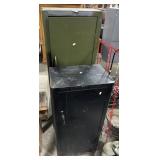(2) Vintage Pressed Steel Cabinets.