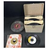 Collection of 45-RPM Records.