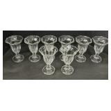 Set of 8 Ice Cream Sunday Glasses.