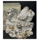 Santa Claus Christmas Cookie Jar w/ Box.