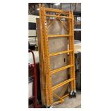 Yellow Scaffolding On Wheels Like New..