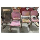 (4) Mid Century Modern Steel Dining Chairs,