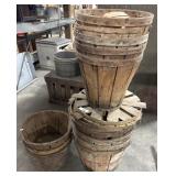 (12) Vintage Apple Baskets.