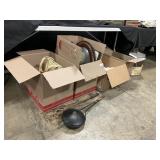 Ice Skates, Primitive Tools, Purses, Linens.